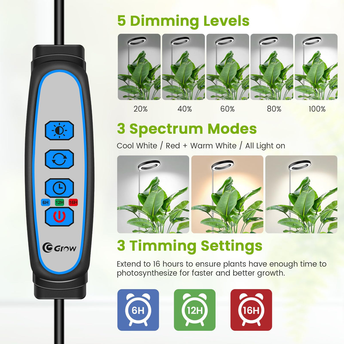 Kullsinss height-adjustable lamp fits short seedlings to tall plants.