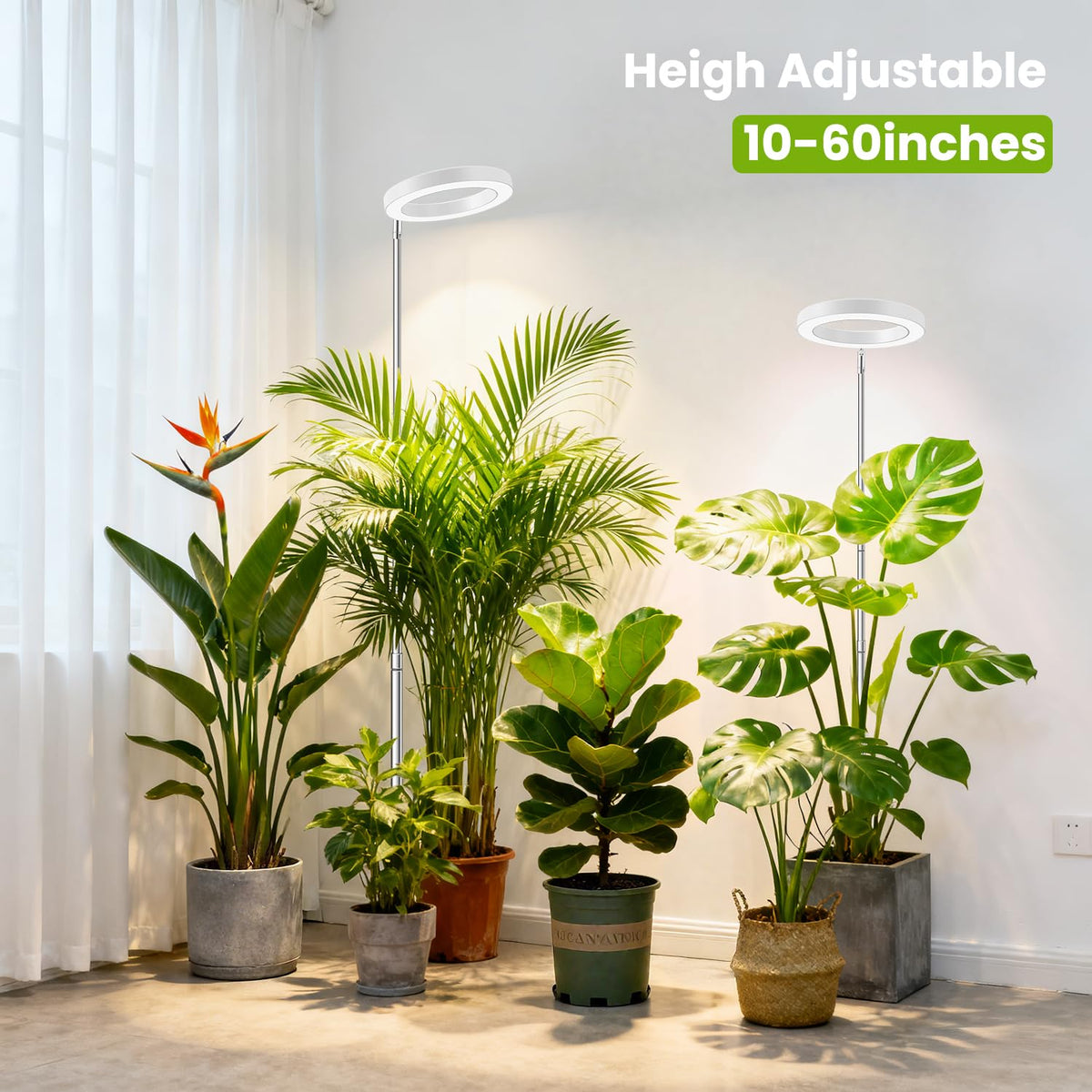 Kullsinss White Grow Light no-base installation for quick setup.
