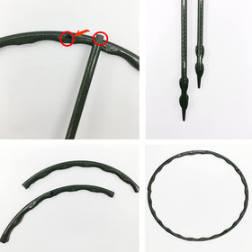 Kulusion green ABS stake durability resists weather and lasts season after season.