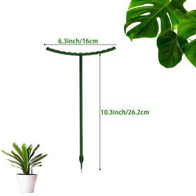 Kulusion half-round garden stake installation aids quick setup in pots.