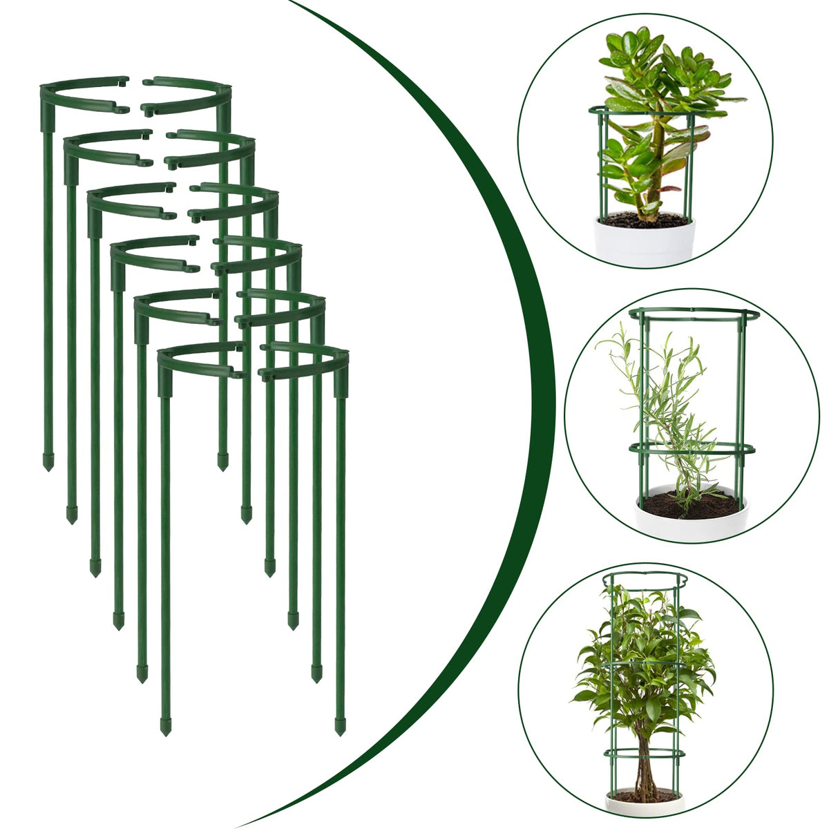 Kulusion tomato support use keeps vines organized and tidy in the garden