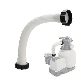 KUMATER 11535 replacement pool hose in white for leak-free Intex sand filter connections.