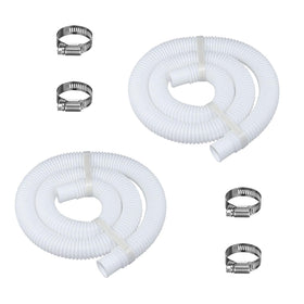 KUMATER pool filter hose showing 1.25-inch diameter for compatible above-ground pool connections.