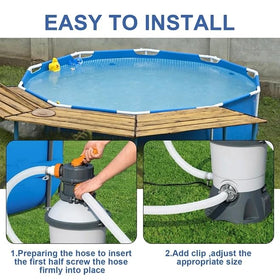 Durable PE material from KUMATER resists UV and wear for long-lasting pool maintenance.