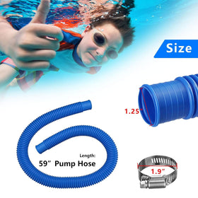 KUMATER pool hose clamps four-pack shown for secure, leak-proof connections