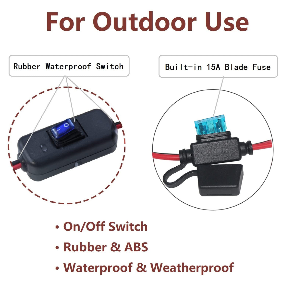 KUNCAN battery clips with alligator hooks suitable for various 12V tasks.