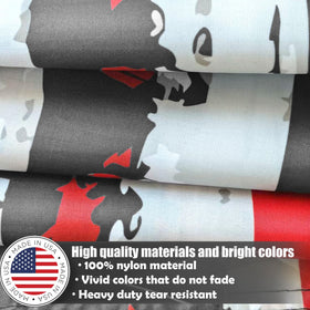 KUOKIP 250th-anniversary flag indoor-outdoor use closeup demonstrates weather-ready practicality.