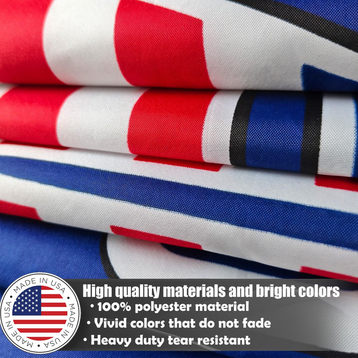 KUOKIP UV-protected 200D polyester preserves color in sun and rain