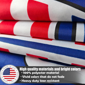 KUOKIP UV-protected 200D polyester preserves color in sun and rain