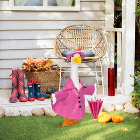 Kuscul outdoor goose costume prop for yard or garden decorative setups.