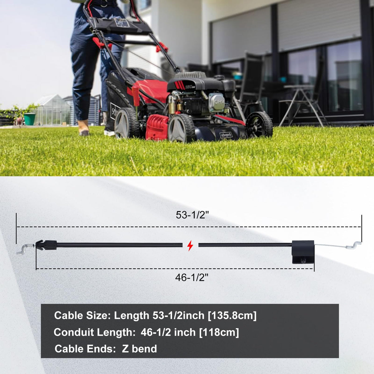 Kuupo throttle cable Z-end enables precise engagement and easier installation.