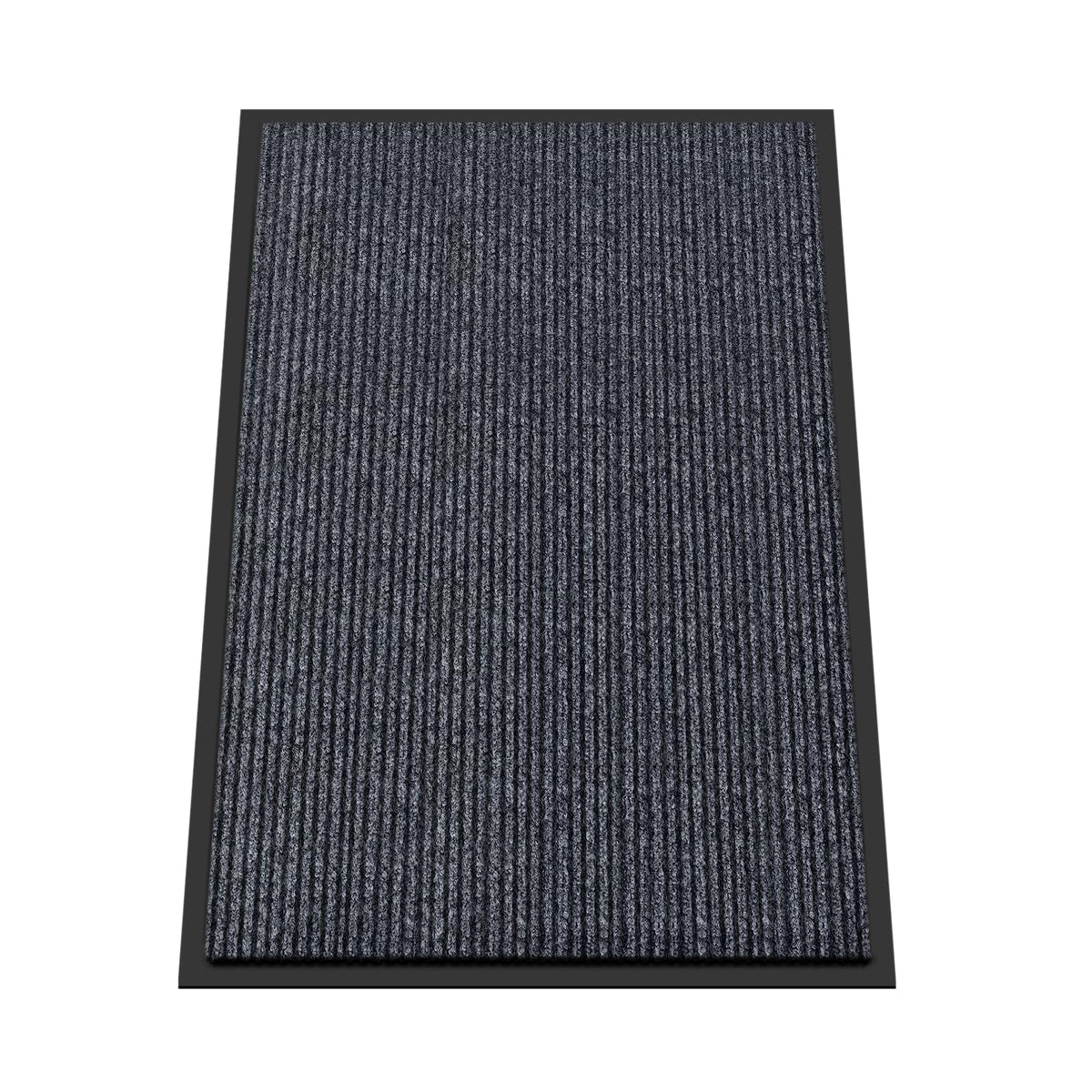 Kuyal front door mat with textured backing for slip resistance and durability in high-traffic entryways
