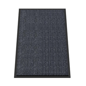 Kuyal front door mat with textured backing for slip resistance and durability in high-traffic entryways