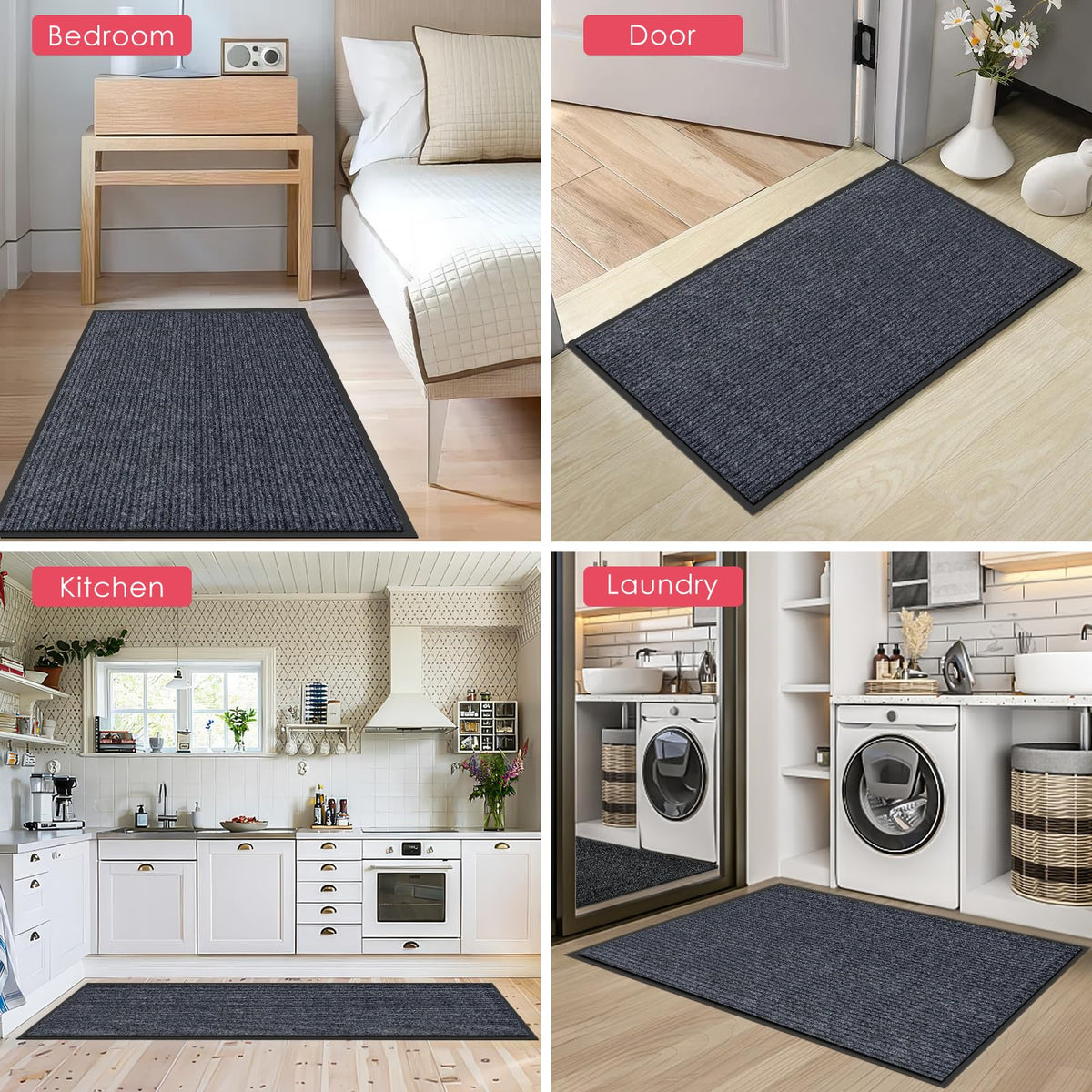 Kuyal front door mat heavy-duty performance for busy commercial foyers