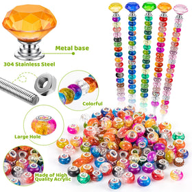 KVCSYAW crystal stopper top seals beads for durable wands.