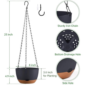 Kvetto drainage-hole removable tray supports airflow and prevents overwatering