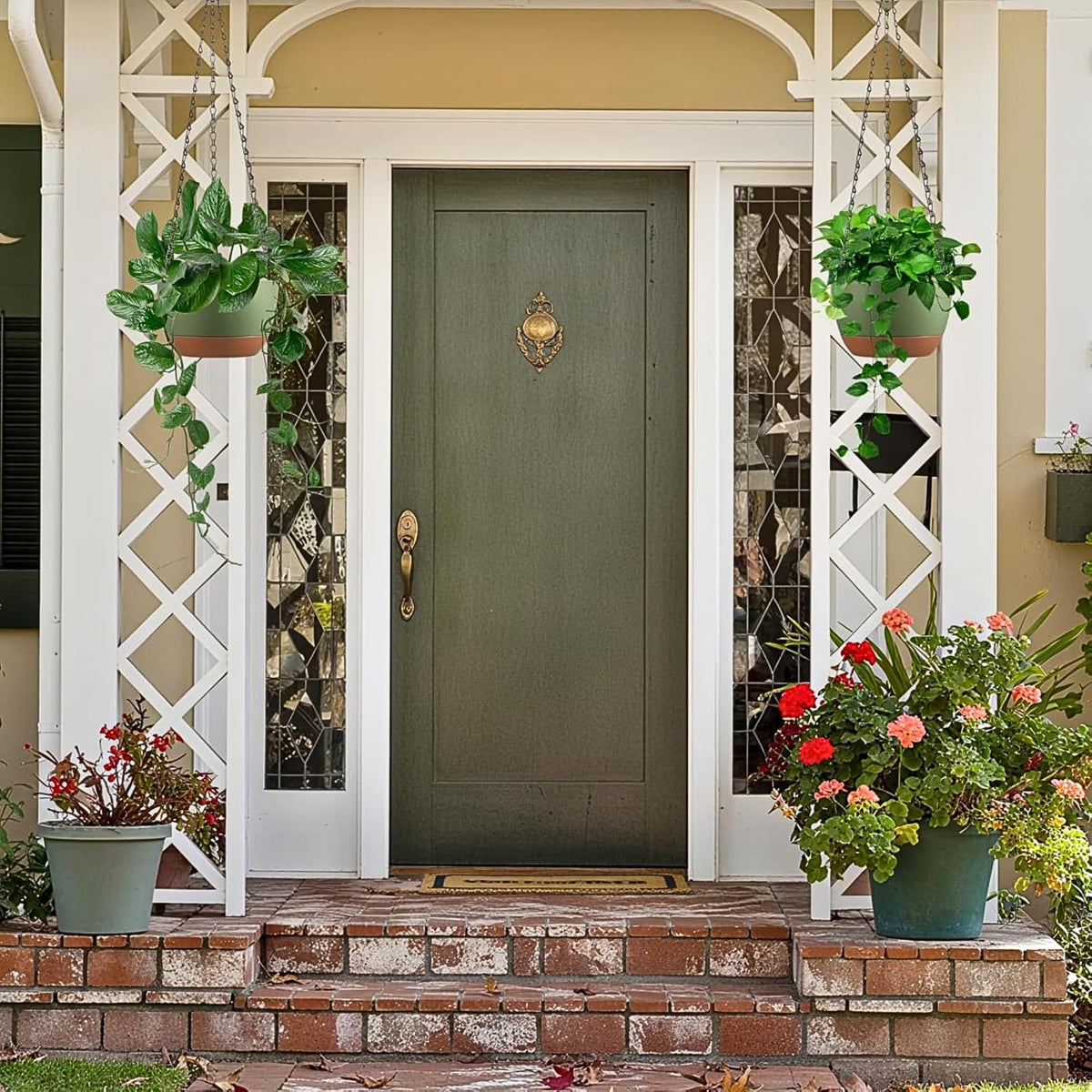 Kvetto planter suited for spider plant, ivy, and petunia with decorative appeal.
