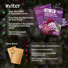 KVITER 5000 Mix grows about 16 inches, ideal for borders and beds.