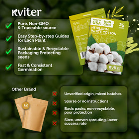 KVITER cotton boll fluff forming decorative seed cotton for crafts.