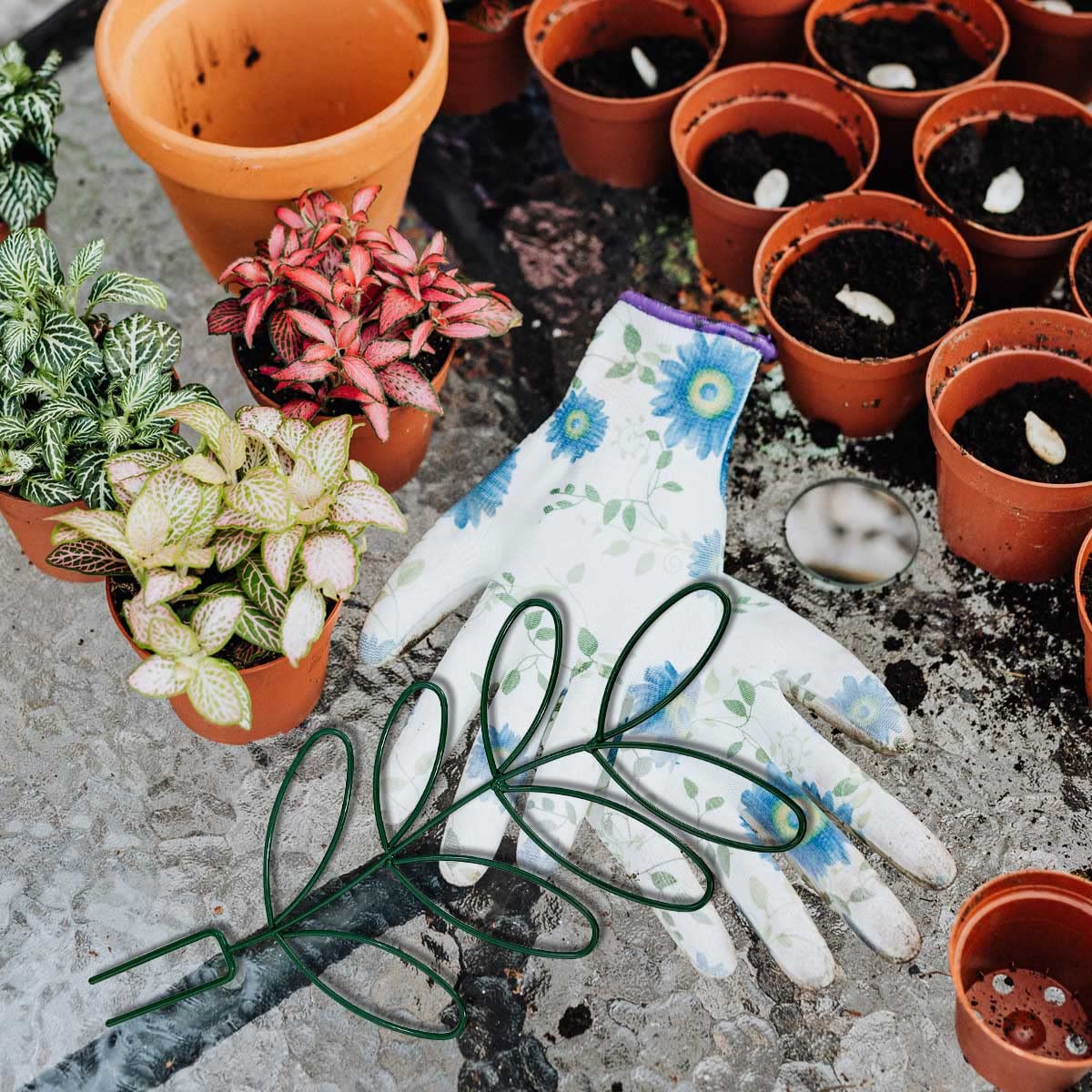 KVZVK 12-6x5 inch trellis guides indoor plants to grow upward.