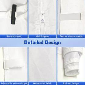 Kweetle heavy-duty zippers linking canopy panels for seamless walls.