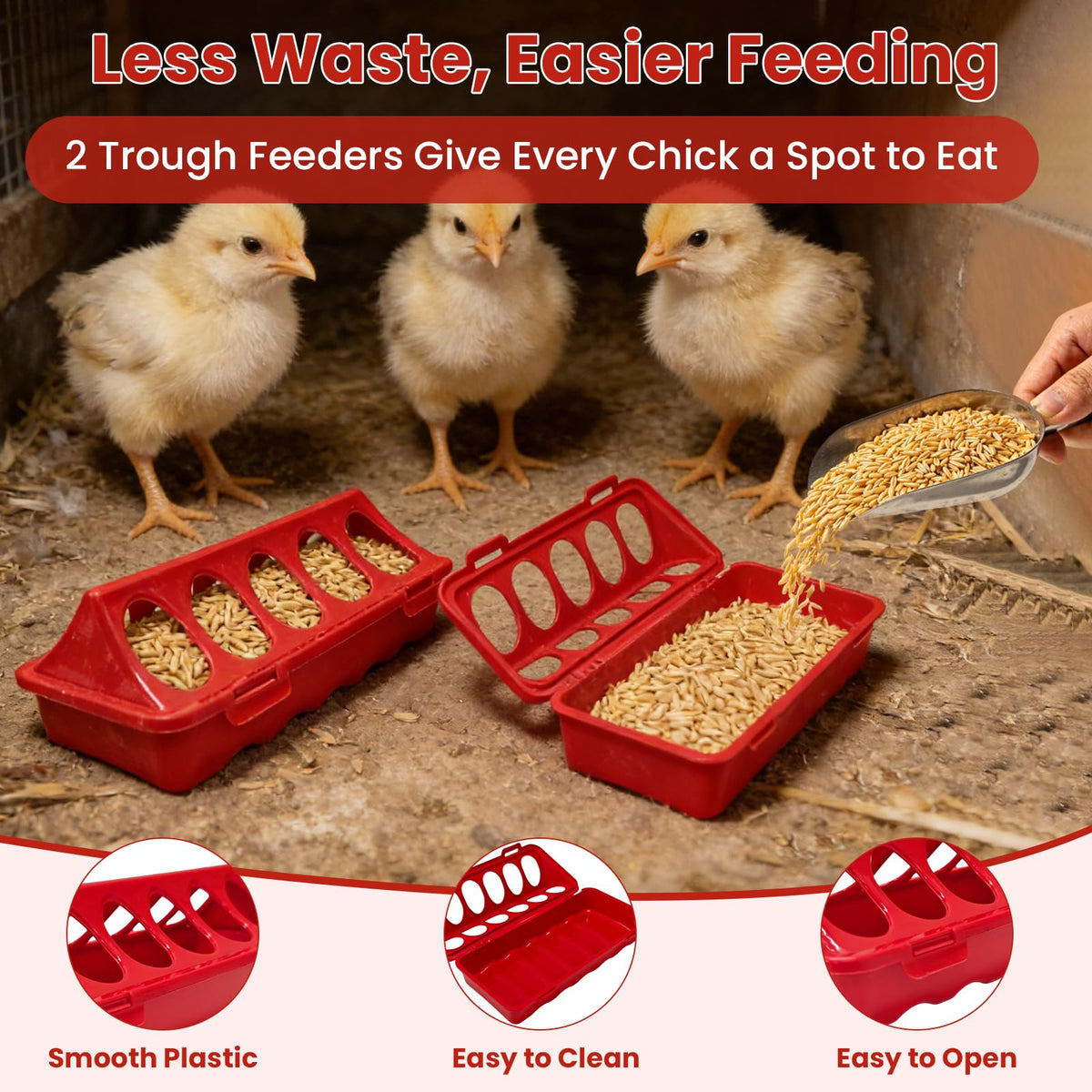 Kweetle no-leak waterer keeps bedding dry and reduces spills in the brooder.