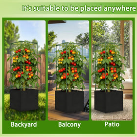 Versatile plant support suitable for tomatoes, cucumbers, beans, and more.