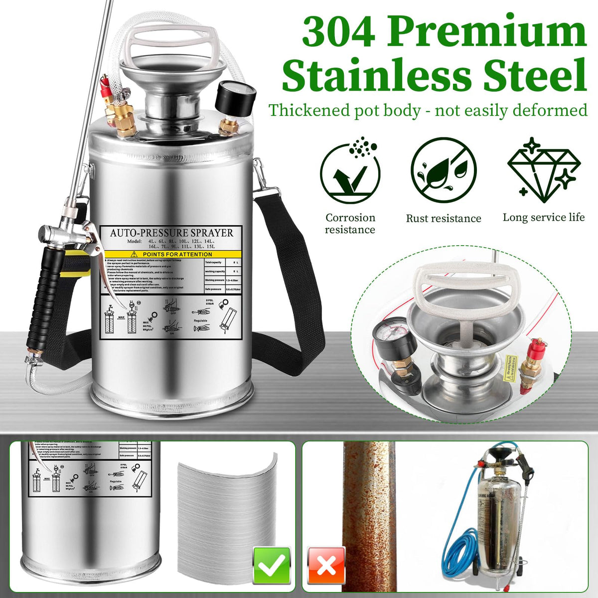 Kweetle sprayer wide-mouth opening eases filling and cleaning with minimal spillage.