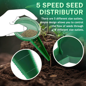 Kwevos seed spreader box keeps tools organized after use