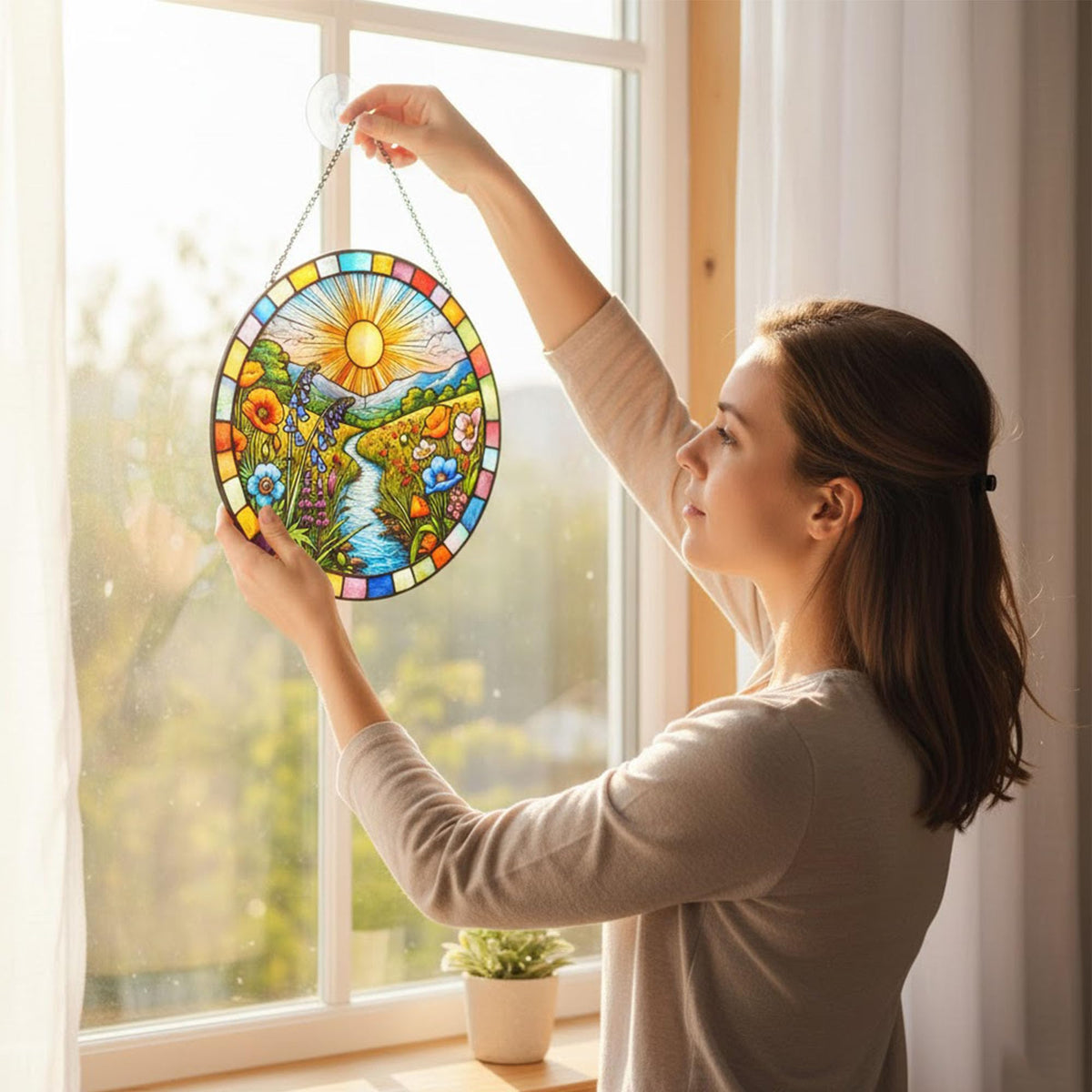 KWYADLUO vibrant glass art brings warmth and energy to homes.