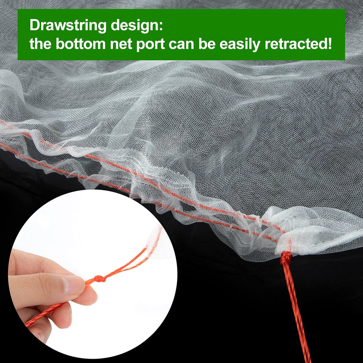 KXCOFTXI transparent mesh protects crops from small intruders while preserving airflow