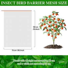 KXCOFTXI 2.4 by 3.5 feet net fits larger vines and fruiting bushes