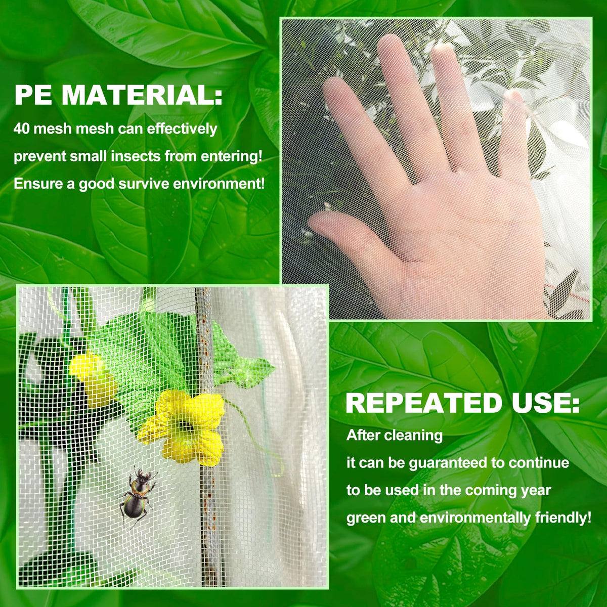 KXCOFTXI barrier net covers strawberries, blueberries, and tomatoes with easy installation