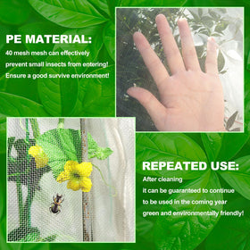 KXCOFTXI barrier net covers strawberries, blueberries, and tomatoes with easy installation
