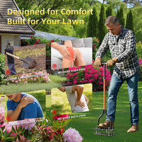 Perfect for compact soil areas and small lawns.