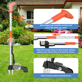 KXGBARN long-handle weeding tool reduces bending during yard work