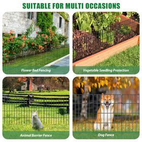 KYATE decorative garden fence versatile for gardens and borders.