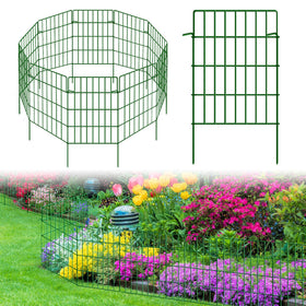 KYATE garden fence panel 10-pack assembly-free for quick yard setup