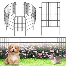 KYATE garden fence panel 10-pack extended length borders long flower beds.