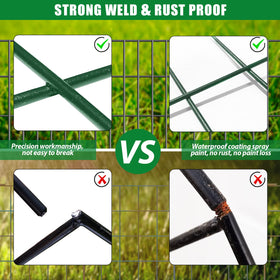 Close-up of 1.44in spacing to deter small pets