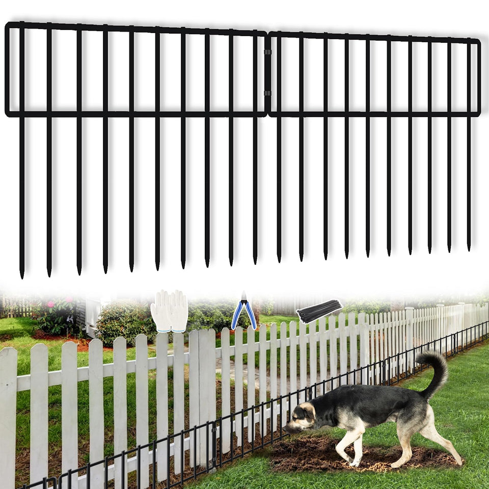 KYATE No Dig Fence 14 panels: quick perimeter setup for larger yards