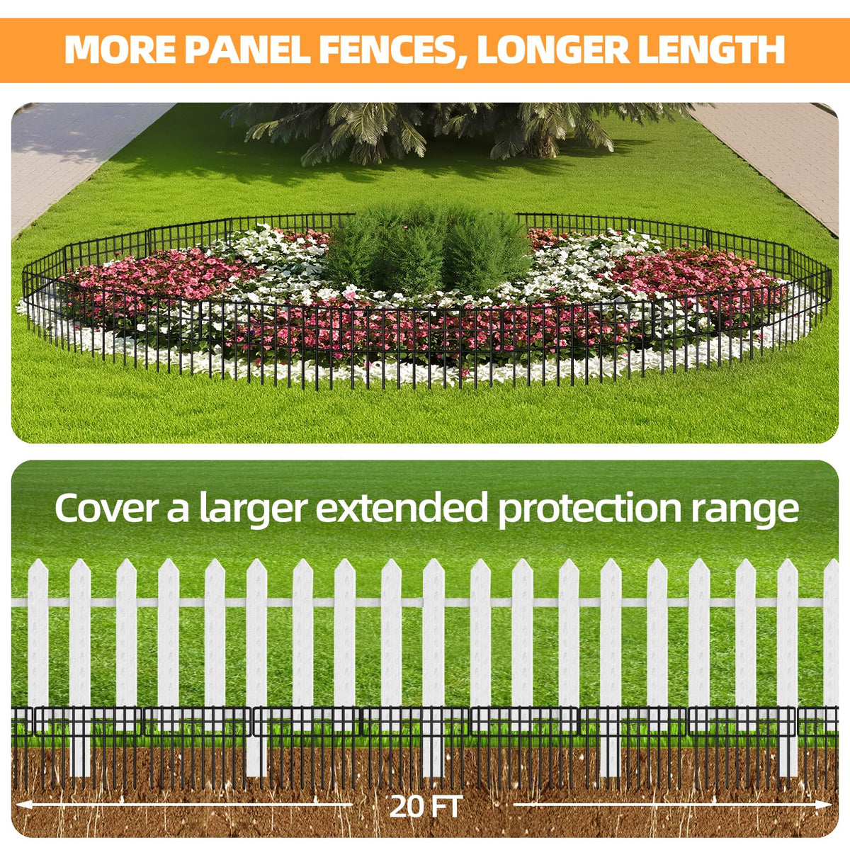 KYATE rustproof metal fence panels withstand weather and last season after season.
