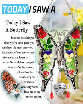 Sturdy zinc alloy frame and glass clip ensure a durable hanging charm.