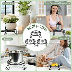 Kylinbigda 3-pack display allows cohesive arrangement of multiple pots.