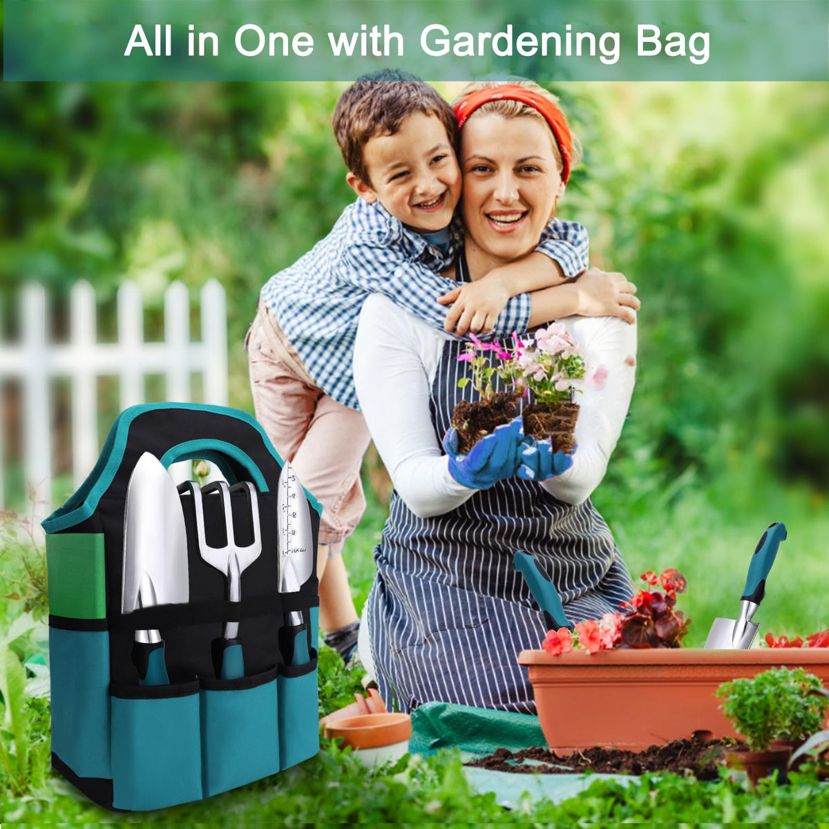Kynup garden bag stores tools neatly for outdoor tasks