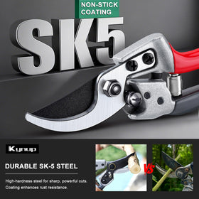 Kynup pruning shears cutting a branch with ease.