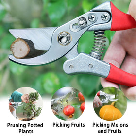 Kynup pruning shears with one-button lock for safe use.