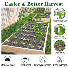 Kyrieval adjustable garden trellis fits narrow spaces