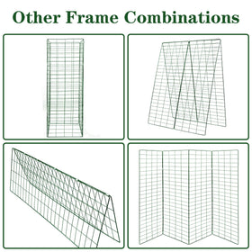 Green powder-coated finish resists weather and rust