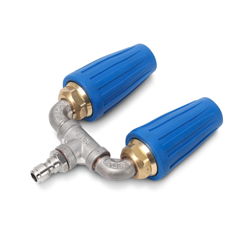 Kytvl Dual Turbo Nozzle 360 rotation for efficient outdoor cleaning.